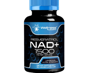 Nad+ Resveratrol 1500mg Dna Repair Mitocondrial WellnessLabsRx