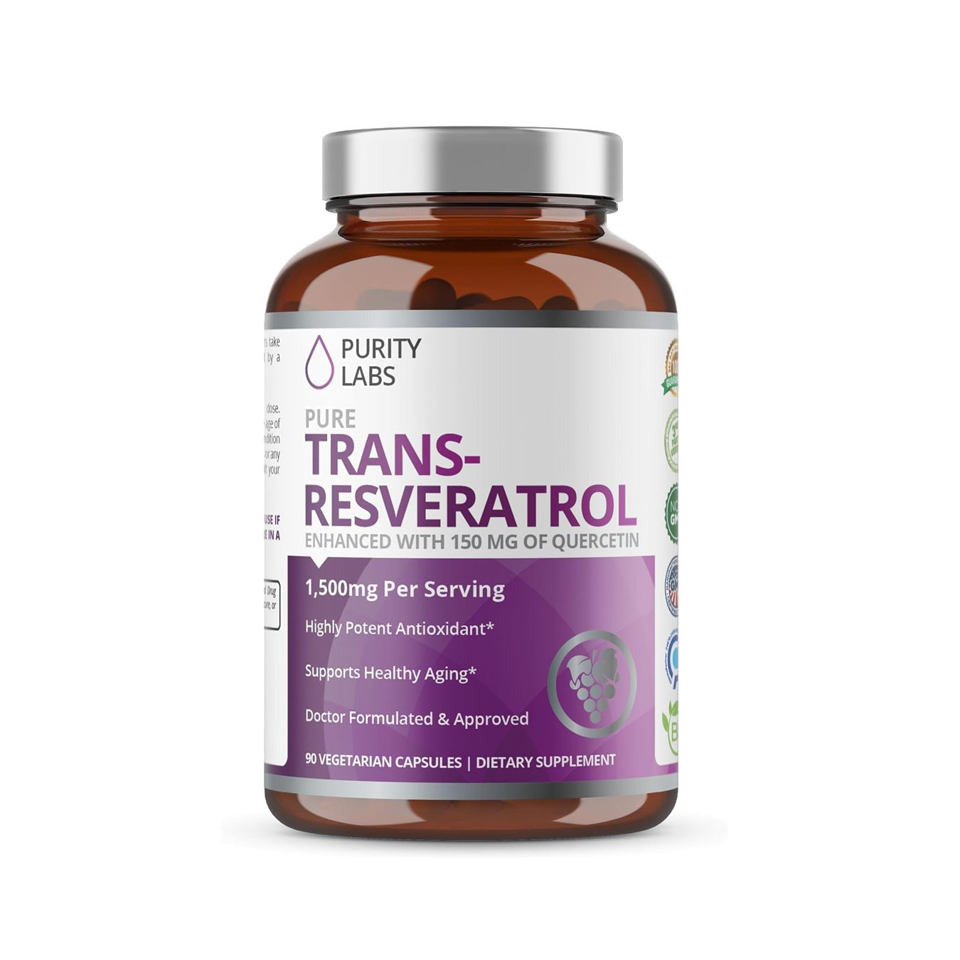 Trans-Resveratrol Purity Labs con Quercetina